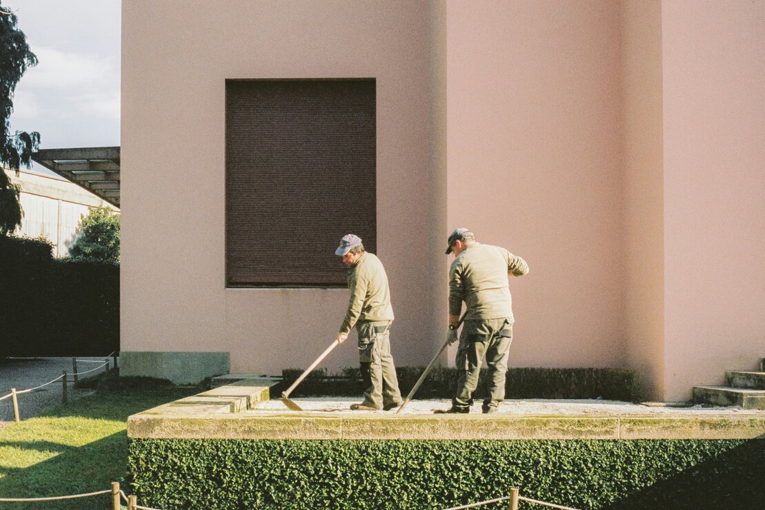 Gepflegter Garten einer Mietliegenschaft